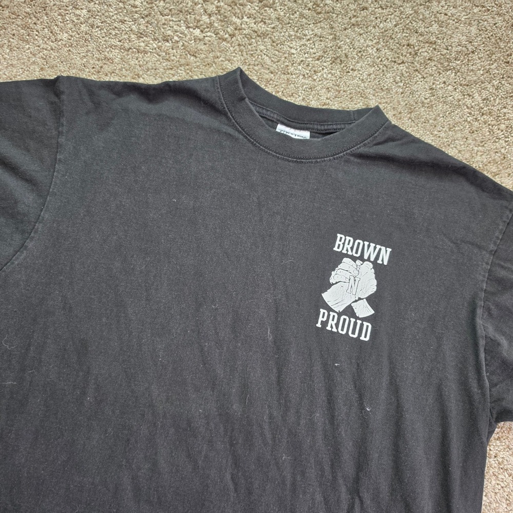 Shaka Wear Brown N Proud Graphic T-Shirt Mens XL Black Unidos We Are Stronger